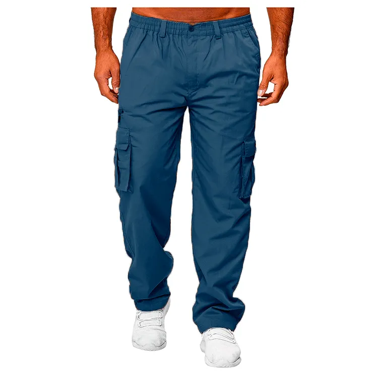 Men's Casual Multi-pocket Loose Straight Cargo Pants - Image 2