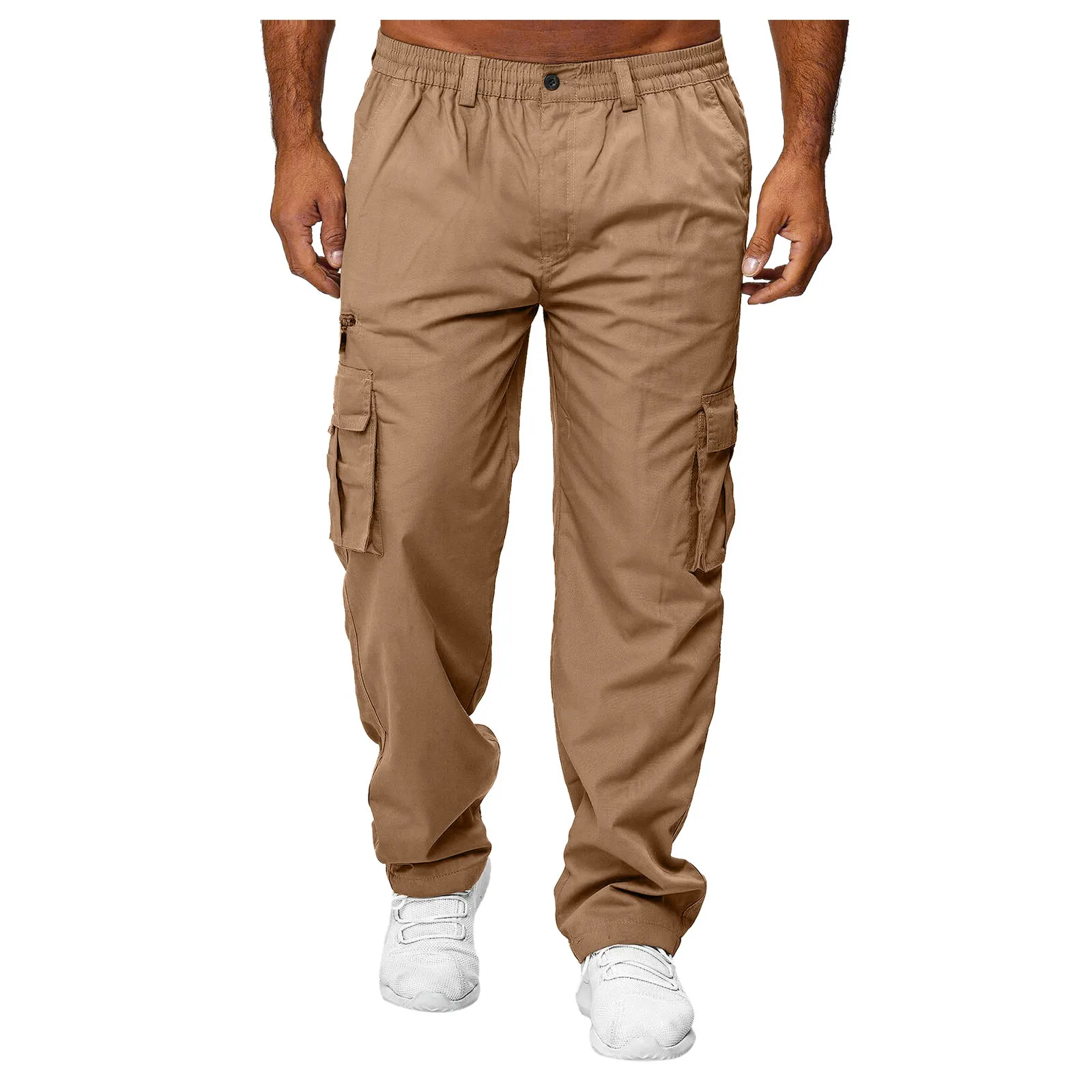 Men's Casual Multi-pocket Loose Straight Cargo Pants - Image 9